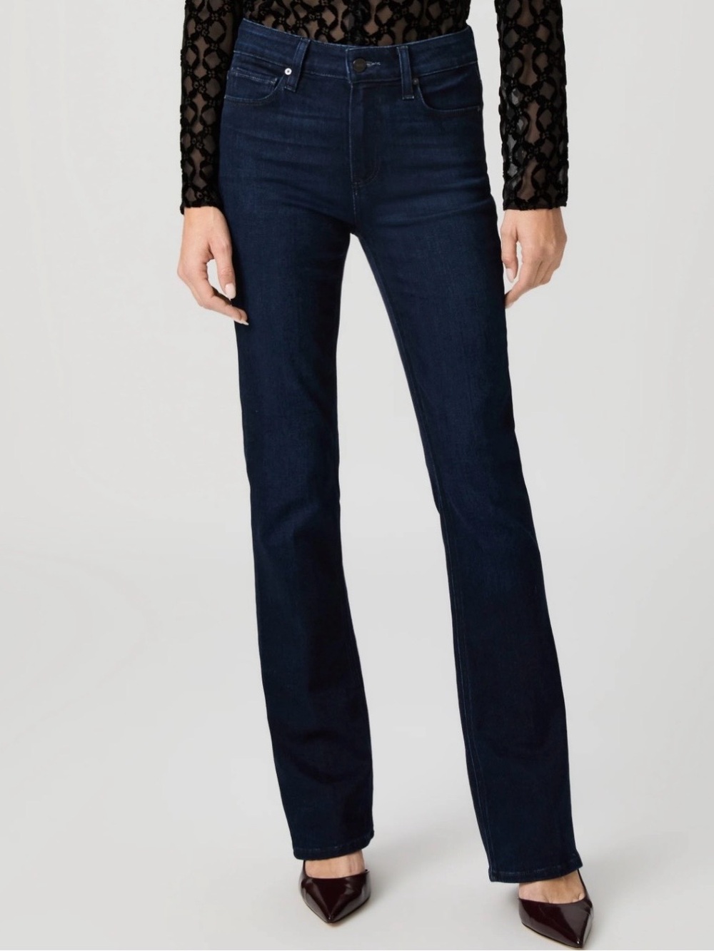Paige Manhattan High Rise Boot Cut Jeans |27